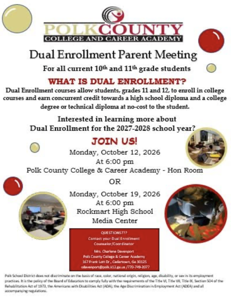 Dual Enrollment Meeting 2027-2028