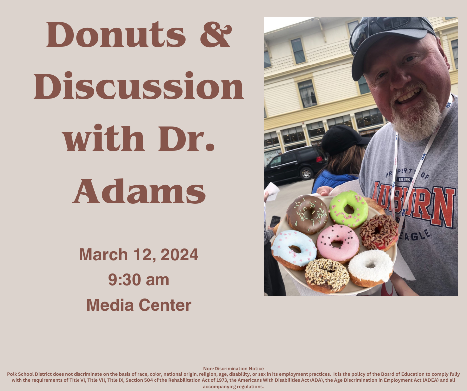 Donuts with Dr. Adams