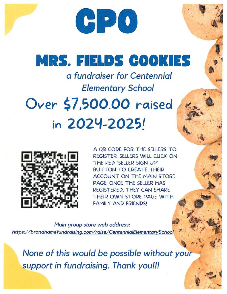 Mrs. Field's Fundraiser