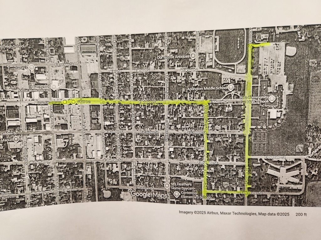 Parade route