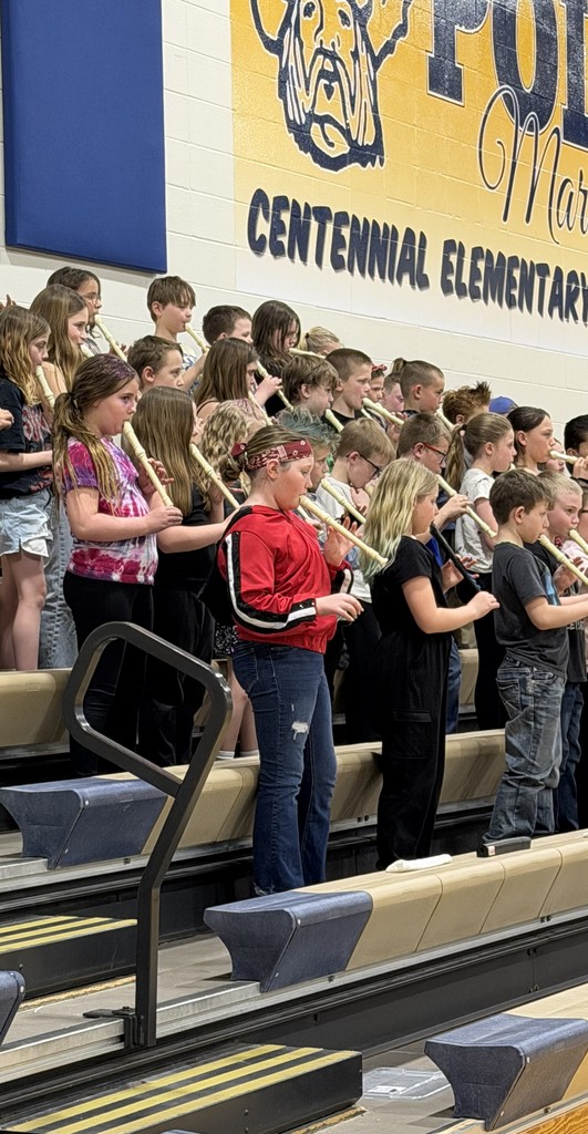 3rd Grade playing their recorders