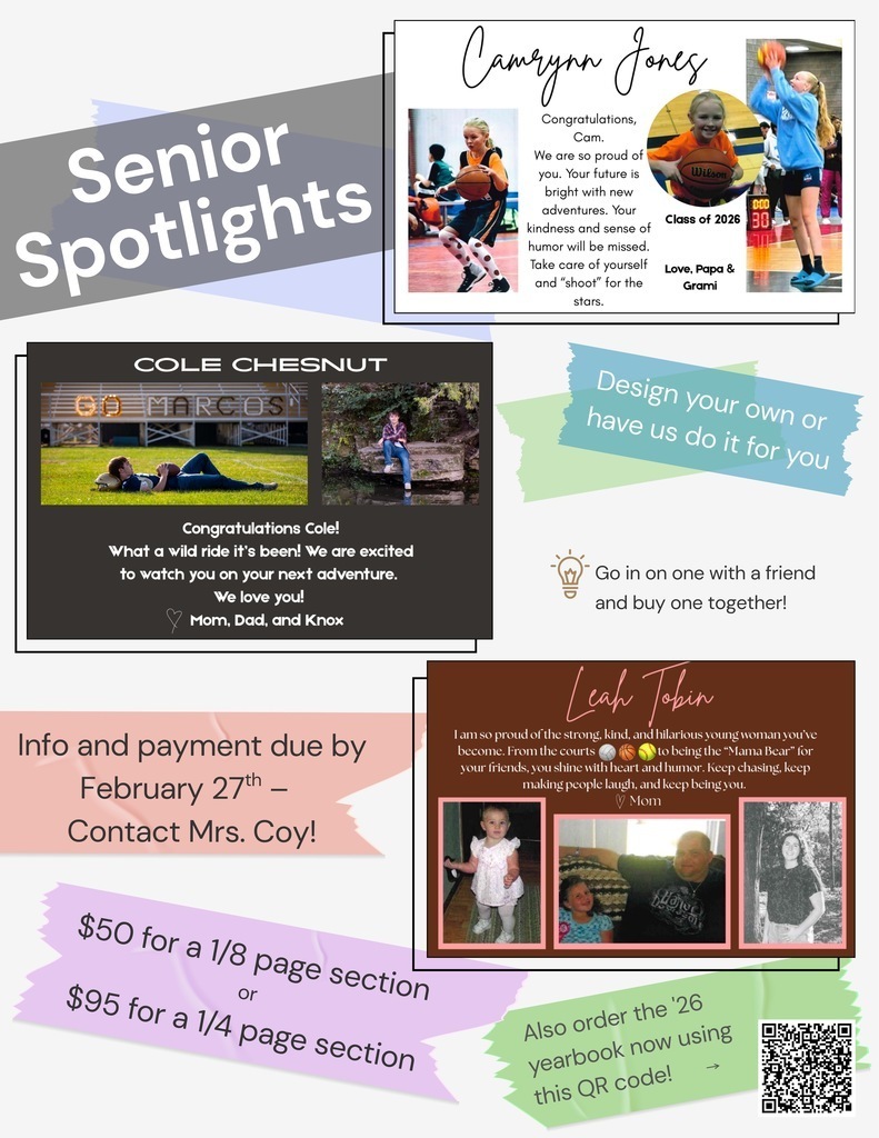 Senior Spotlight Order Form
