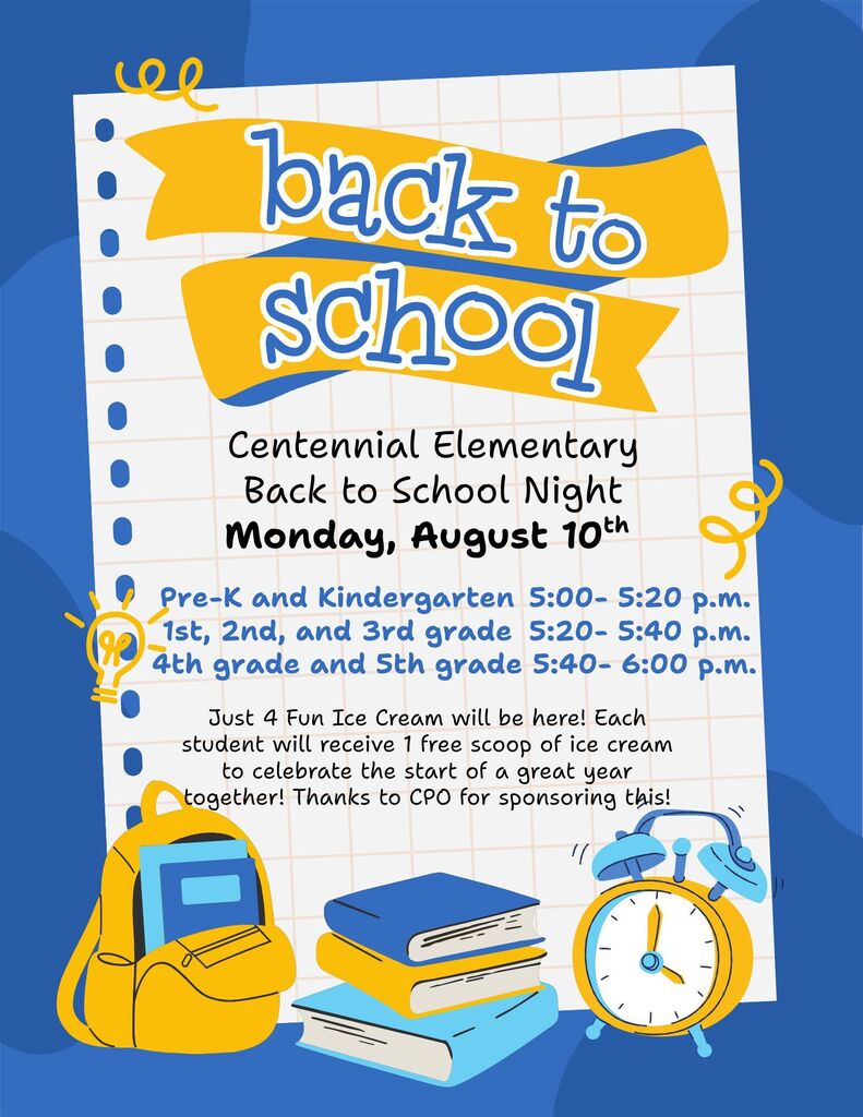 Centennial back to school night