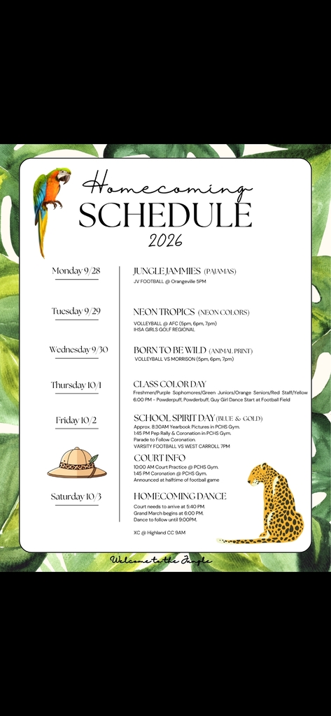 HC schedule