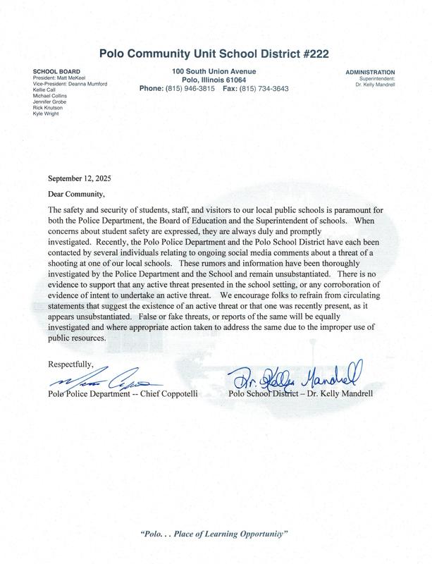 Letter From the Superintendent