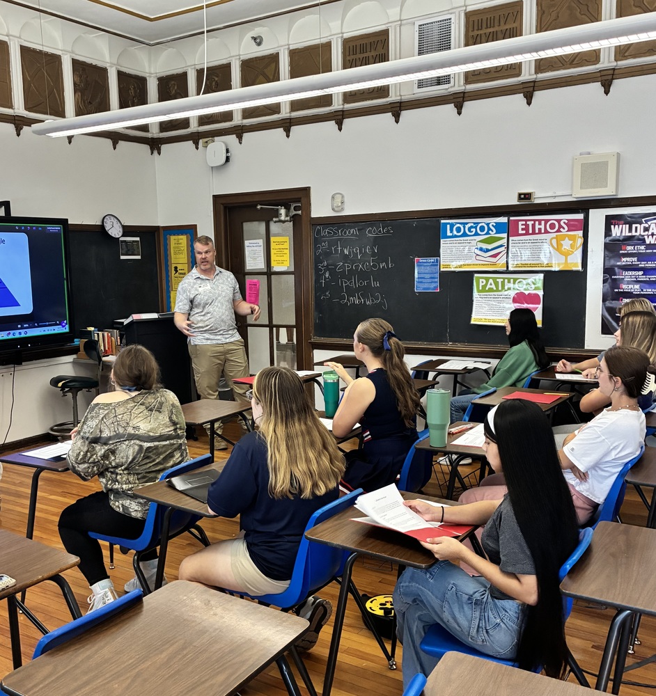 Phillip Chapman Speaking to the Class