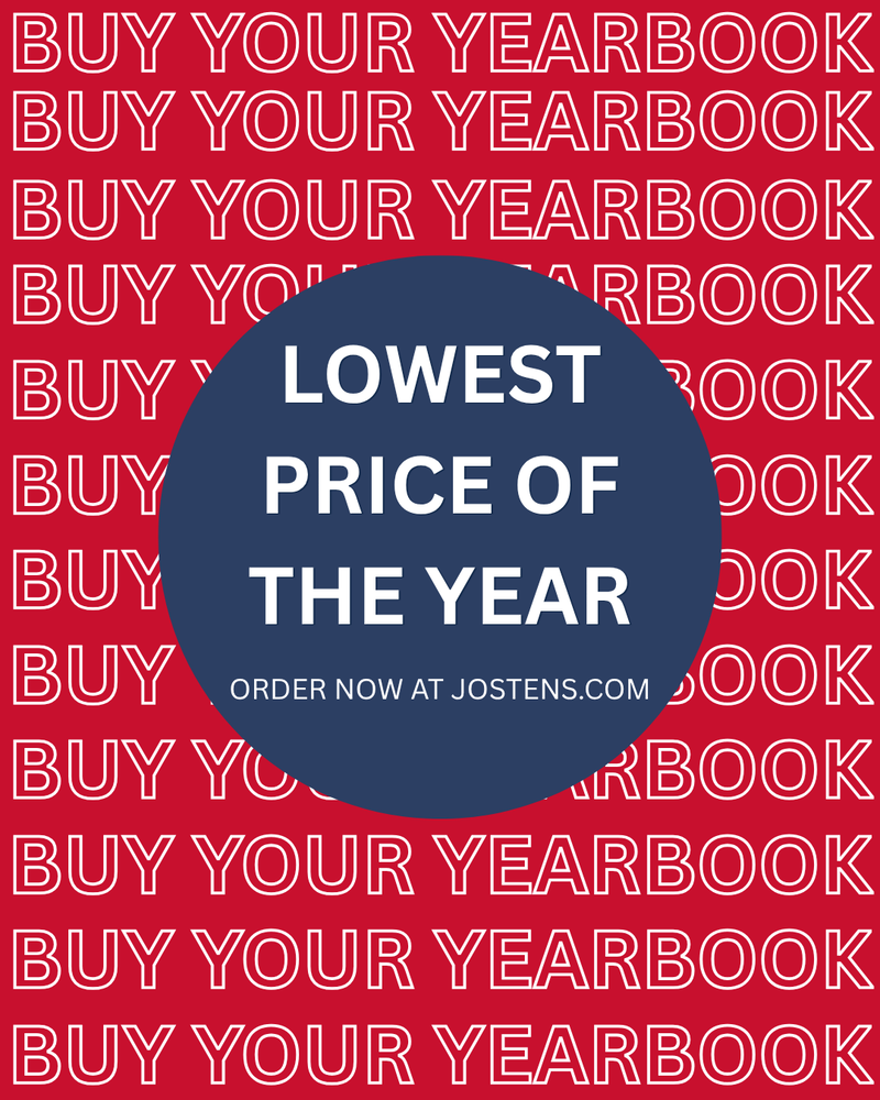Buy your yearbook at the lowest price of the year.