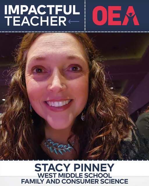 Ms. Pinney as Impactful teacher for OEA