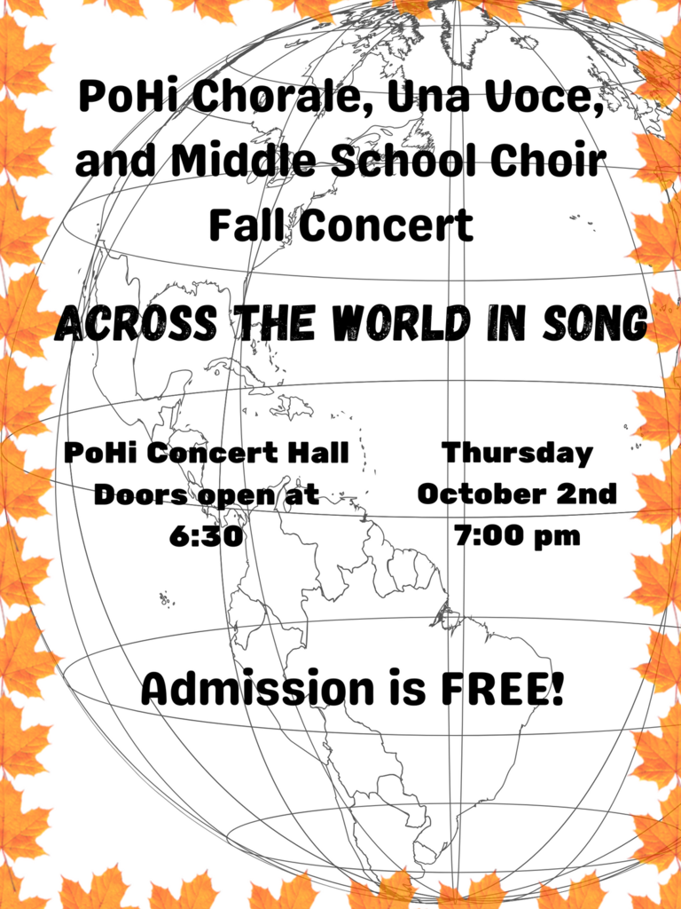 Choir Fall Concert details