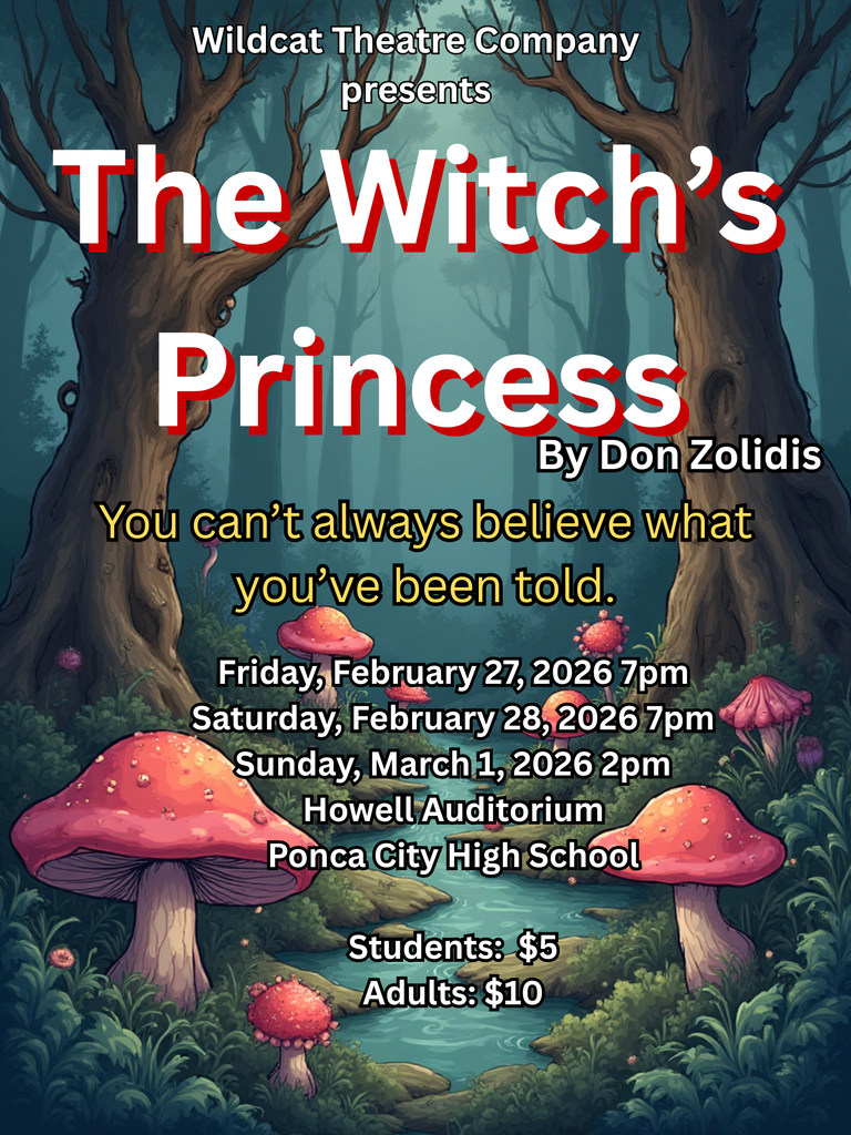 The Witch's Princess theater poster. details are included in the caption