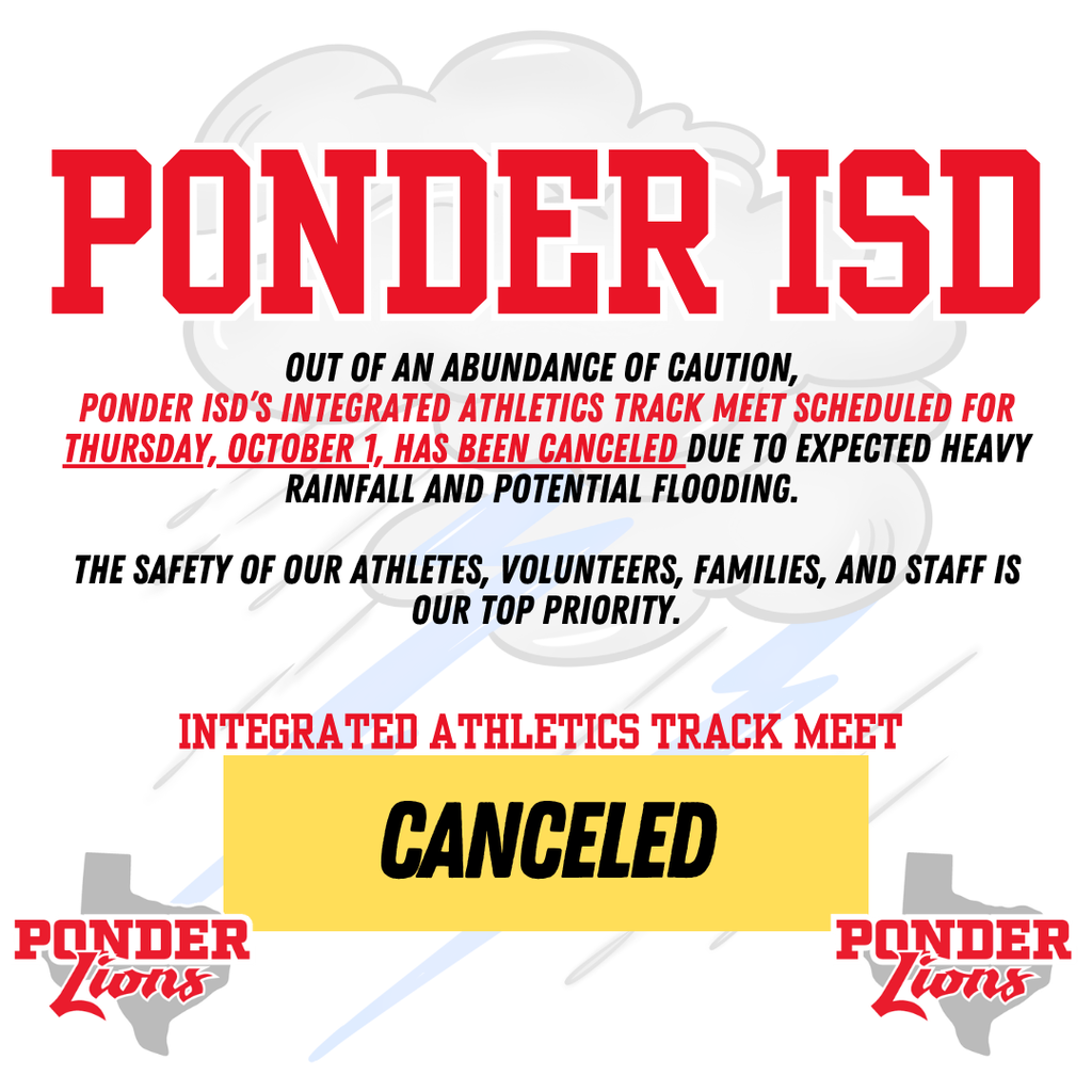Integrated Athletics Meet Canceled