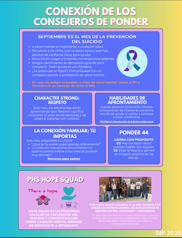 Spanish September Counseling