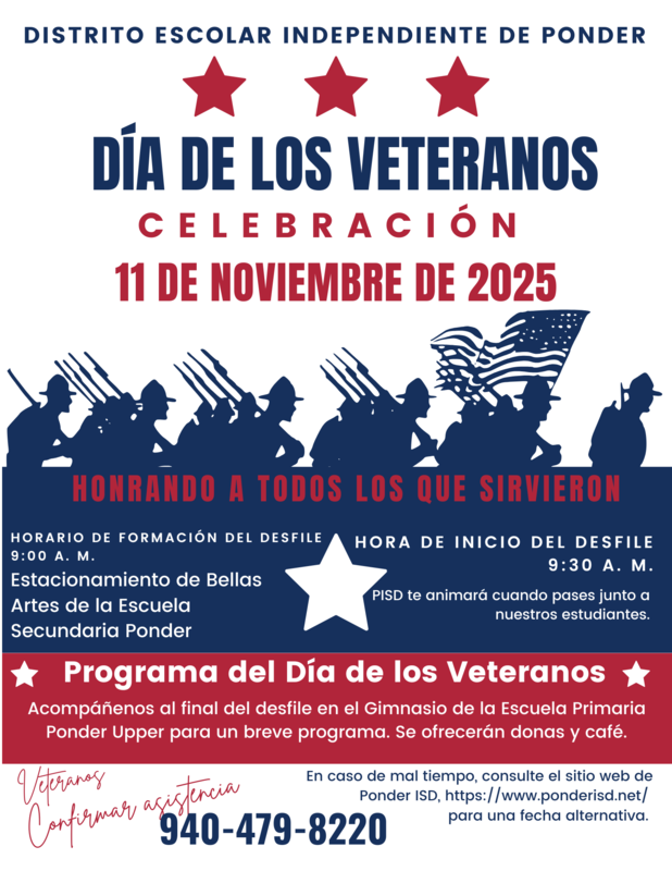 Veterans Day November 11 Spanish