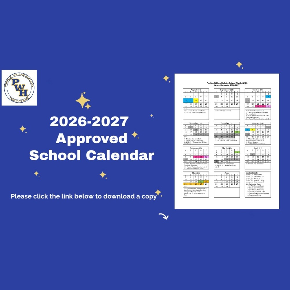 2026-2027 Approved  School Calendar. Please visit  https://aptg.co/PTF0FY