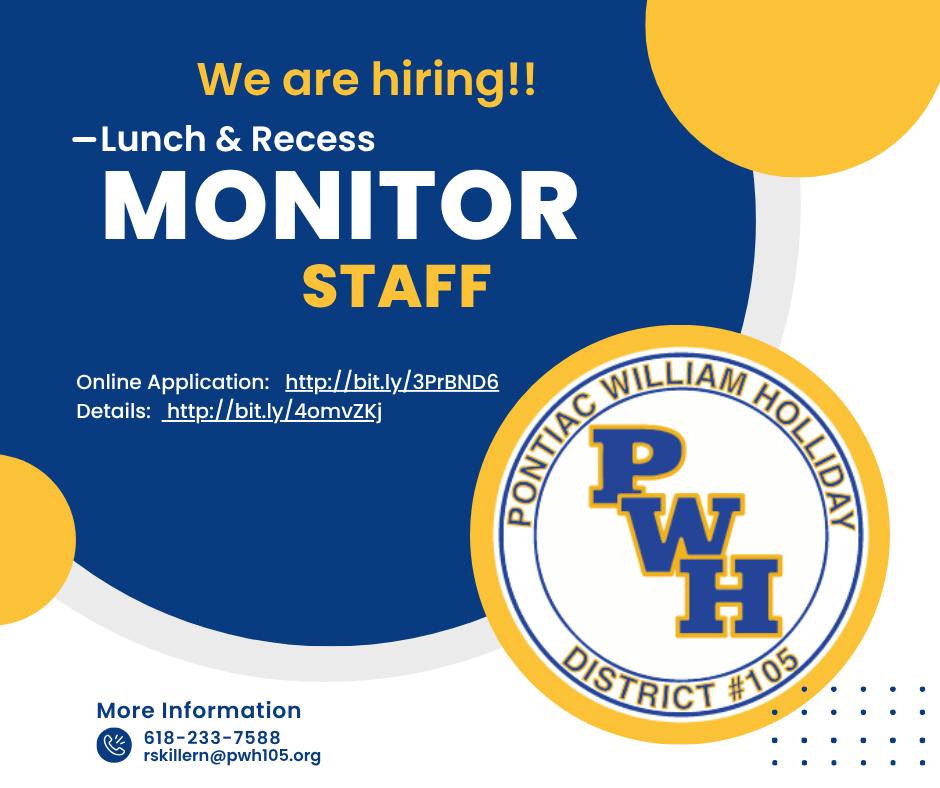lunch/recess monitor position posting
