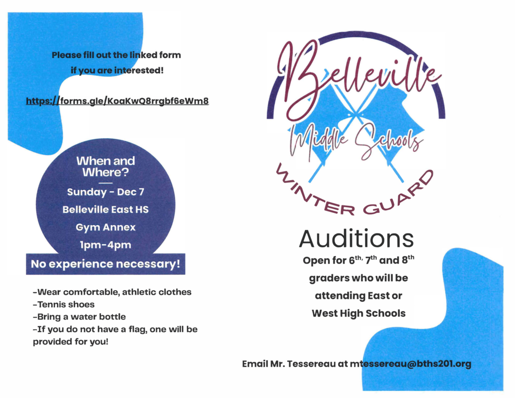 Belleville Middle School Winter Guard