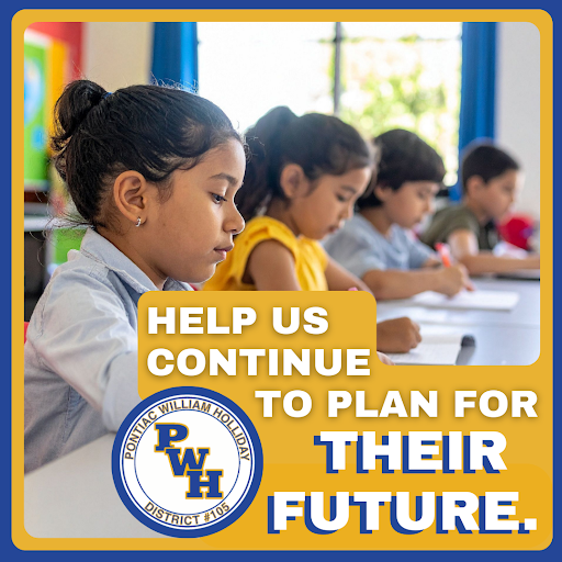 The Pontiac William Holliday District 105 bond referendum would provide funding to address safety needs, accessibility, aging building infrastructure, and crowded classrooms, including the construction of a new school.  The plan provides a thoughtful, long-term approach to caring for our facilities while using community funding wisely, creating safe and effective spaces for students and staff, and planning ahead so schools can continue to serve families well into the future. 🏗️ To learn more, visit pwh105.org/page/bond-referendum.