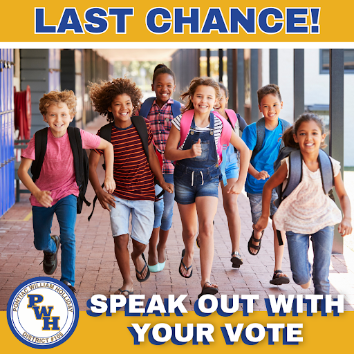 🕓 Only a few hours left to vote. Polls for the Pontiac William Holliday School District 105 bond referendum close at 7 p.m. today. Voters still have time to get to the polls and make sure their voice is heard before voting ends. ✔️ To learn more, visit pwh105.org/page/bond-referendum.