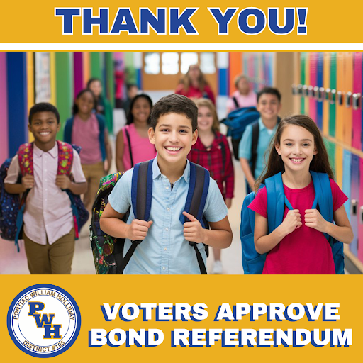 Thank you to the residents of Pontiac William Holliday School District 105 who participated in the March 17 election. Unofficial election results indicate that voters approved the PWH 105 bond referendum. The bond proposal funds the construction of a new combined school to address important facility needs across the district, including: Addressing state-required Health/Life Safety issues Replacing aging electrical, plumbing, ventilation, and roofing systems Improving school safety and security features Improving accessibility for all students Reducing classroom crowding Constructing a new school to address facility and space needs This is a historic moment for PWH 105 and we will begin our work in the near future. District leaders will share updates as planning and next steps begin. Learn more: pwh105.org/page/bond-referendum