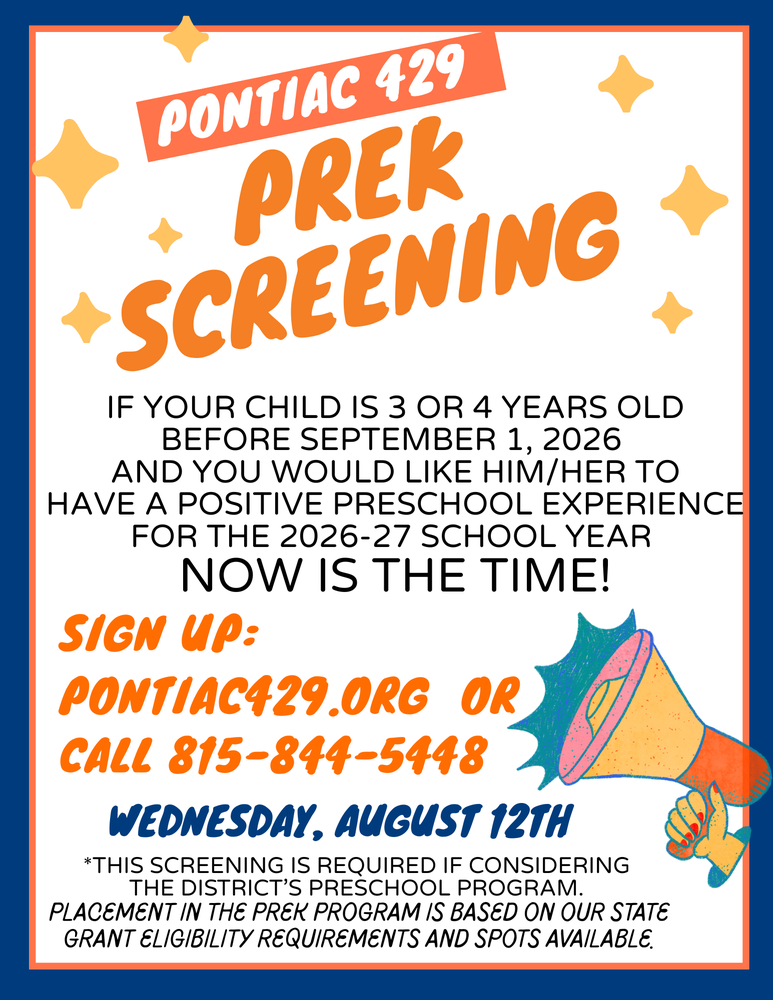 PreK 2026 Fall Screening