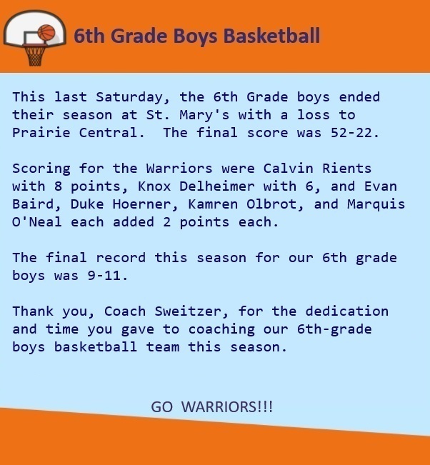 6th Grade Boys Basketball