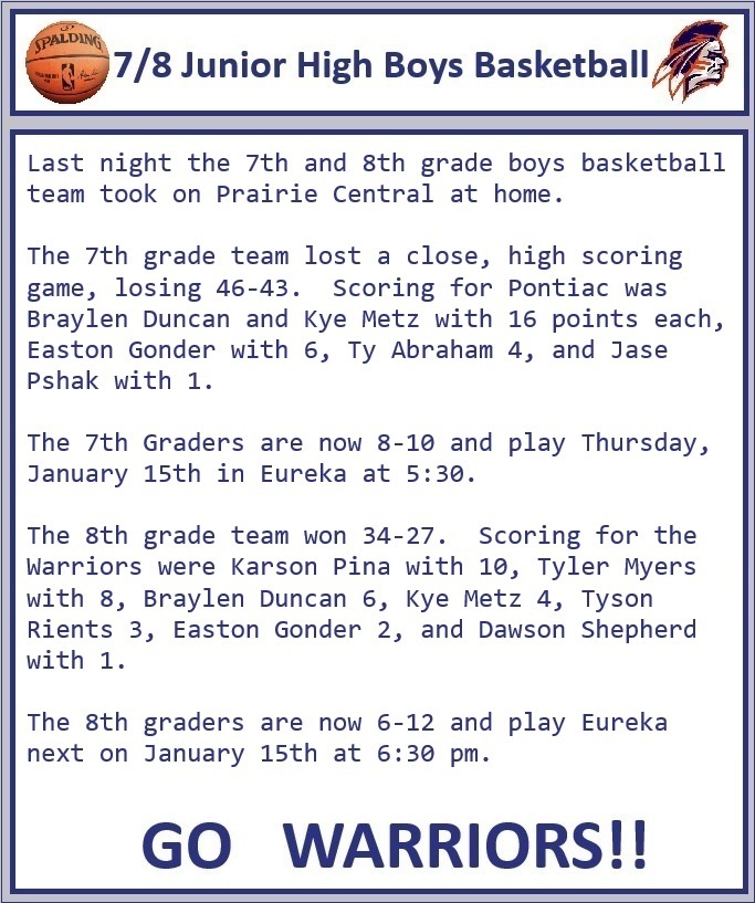 Jr. High Boys Basketball