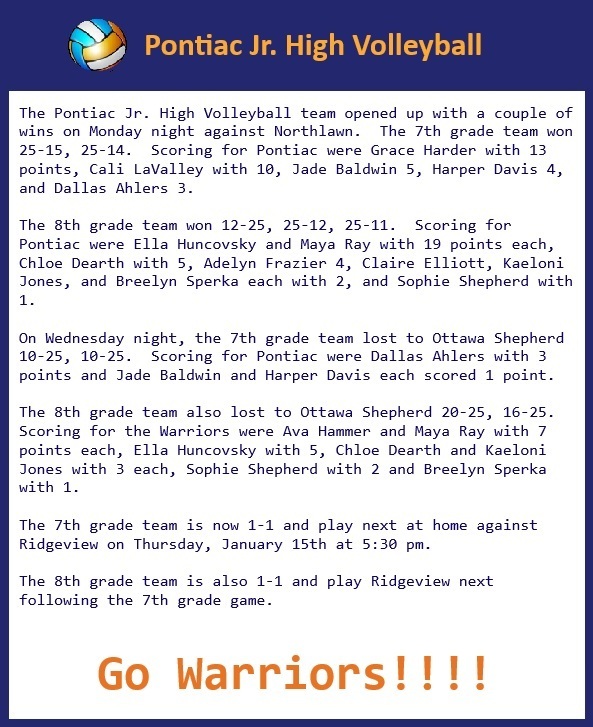 Junior High Volleyball