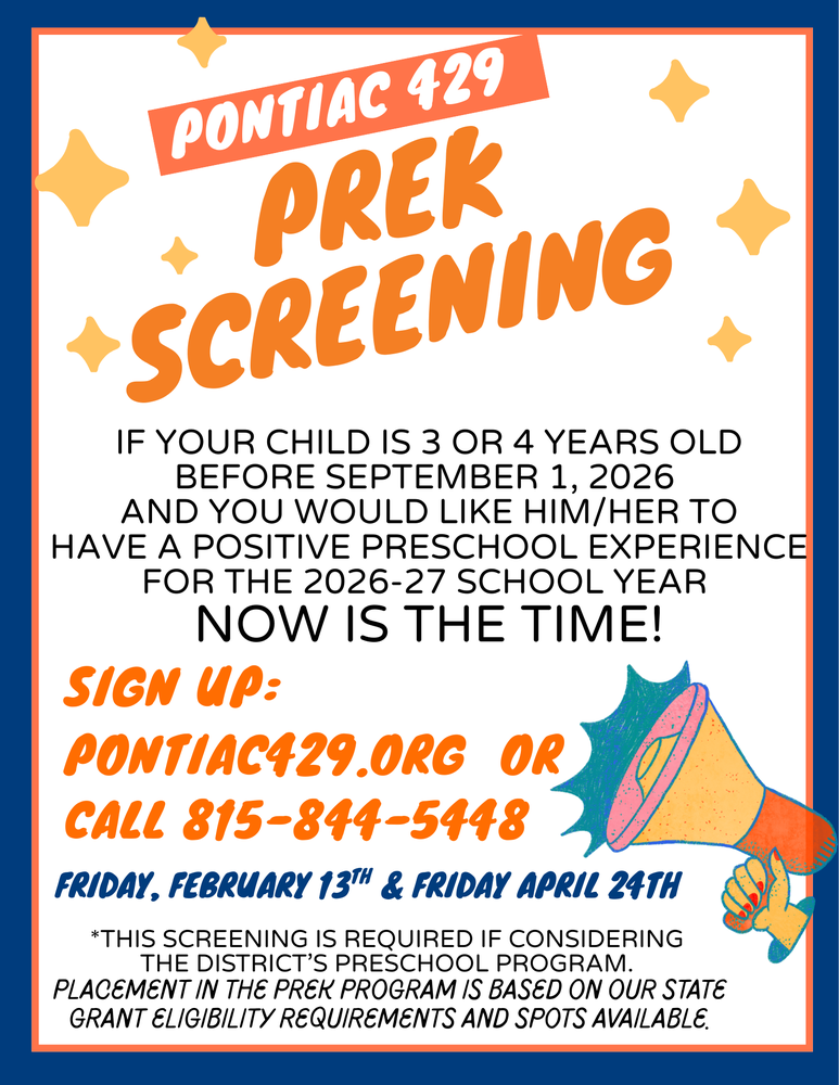 PreK 2026 Spring Screenings