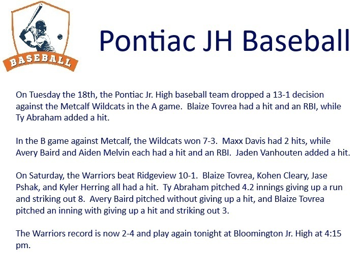 Baseball Update
