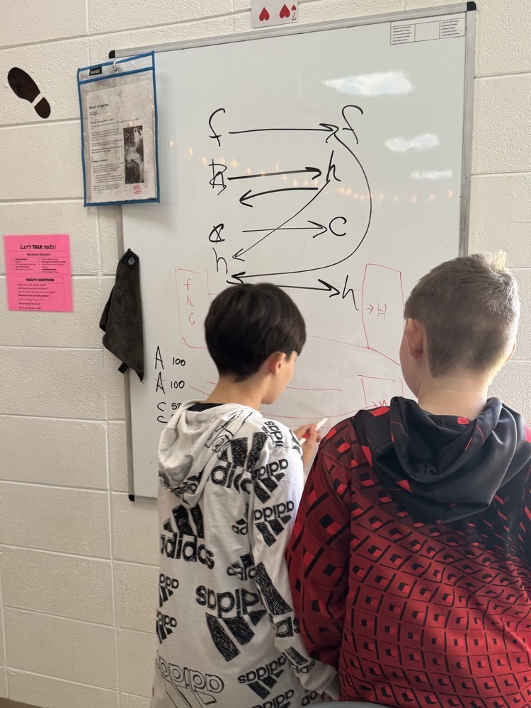 Students learned the importance of thinking about math visually. 