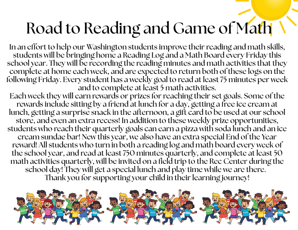 1st reading/math log