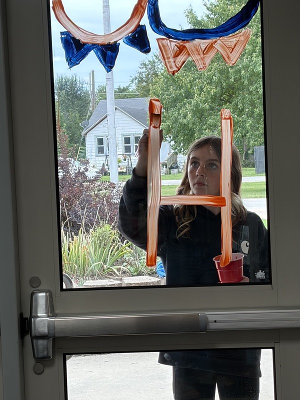HOCO window painting