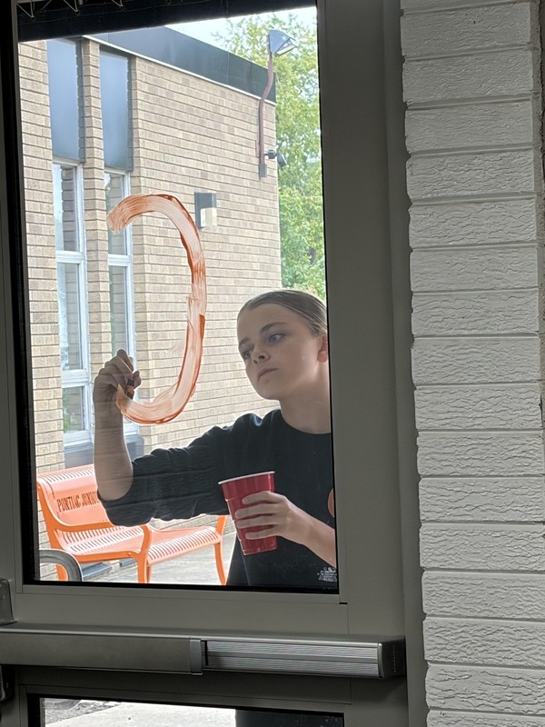 HOCO window painting