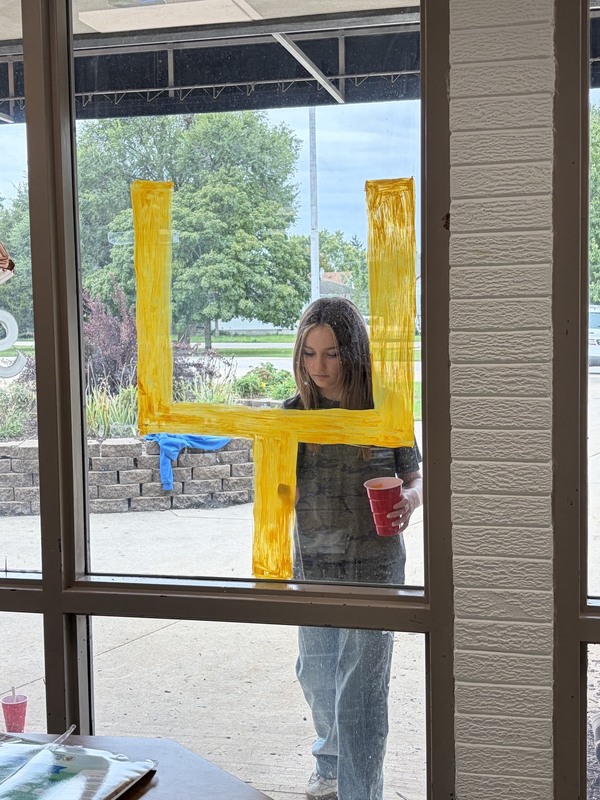 HOCO window painting