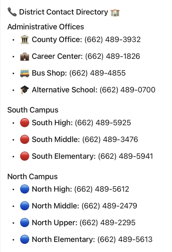 District Contact Info
