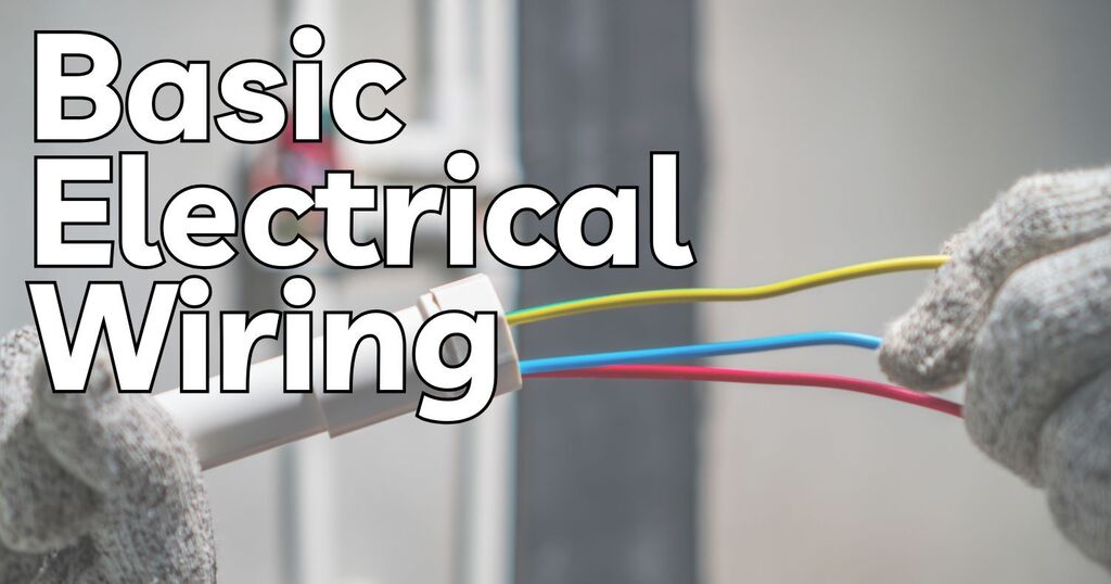 Gloved hands pulling wire through conduit