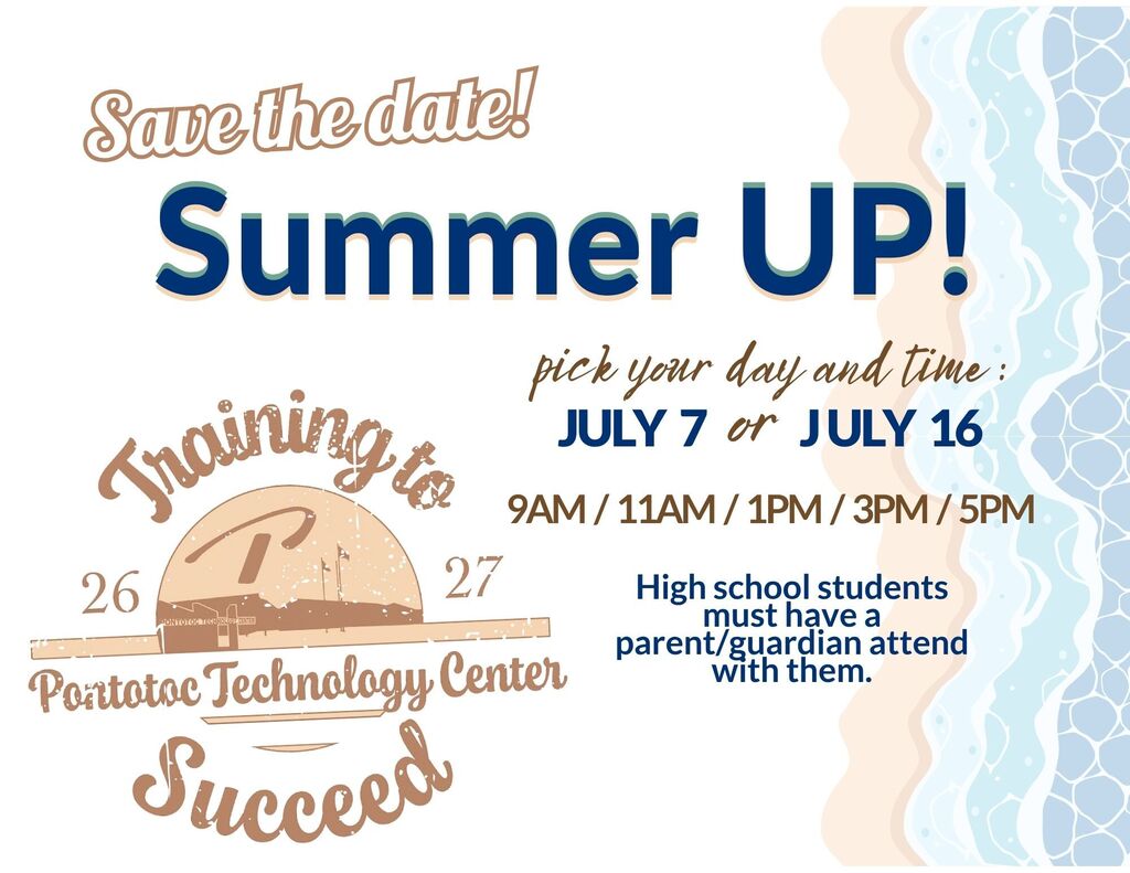 Summer Up Orientation! Pick your day and time: July 7th or July 16th (9AM, 11AM, 1PM, 3PM, or 5PM). High School students must have a parent/guardian attend with them.