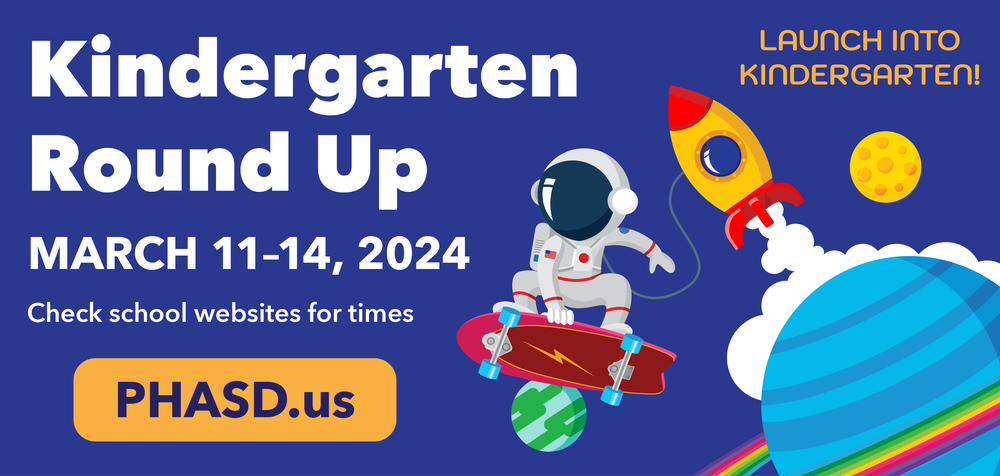 Kindergarten Round Up graphic