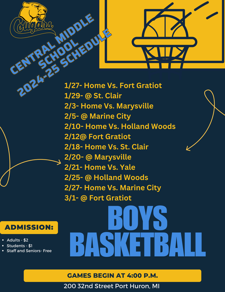 2025 Boys Basketball Schedule