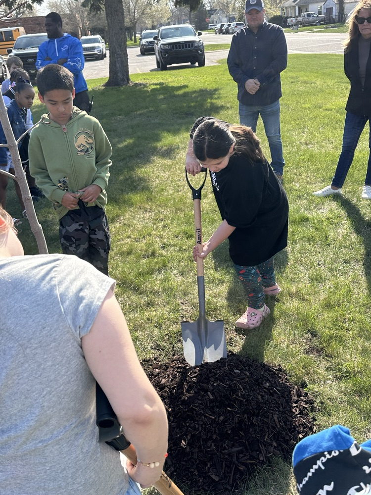 Arbor Day tree planting