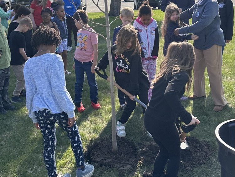 Arbor Day tree planting