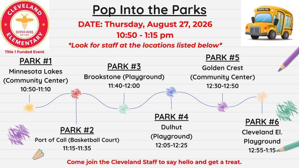 Pop into the Parks