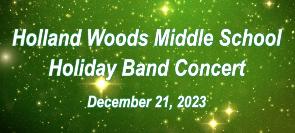 HWMS band concert graphic