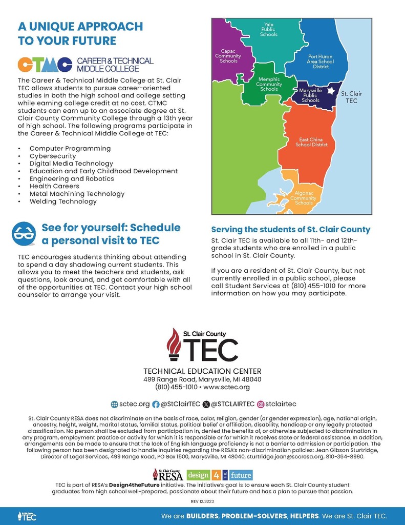 St. Clair TEC flyer 4