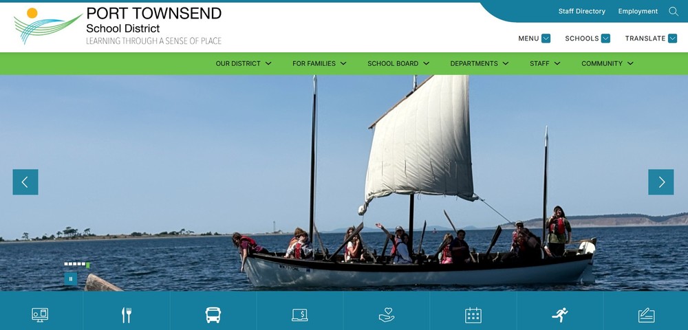 Sailboat on front homepage