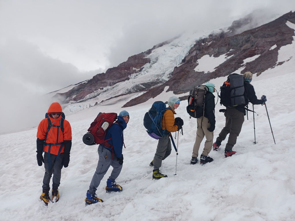PT Students from OCEAN, & Port Townsend High School on Mt. Rainer June 2025