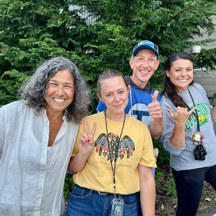 Salish Coast specialist teachers smiling for a photo.