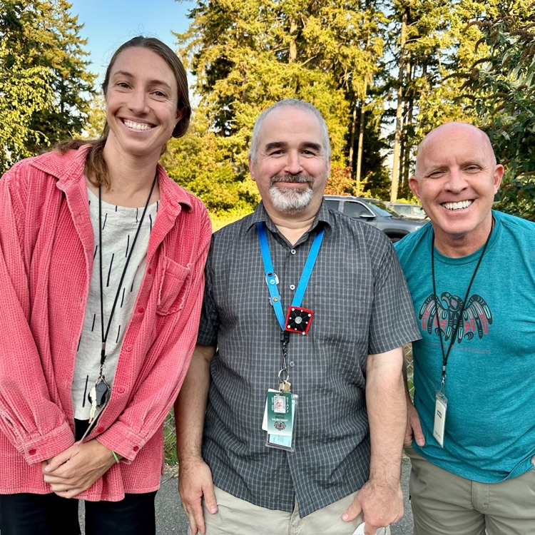 our 4th grade teaching team posing and smiling together at back to school night.