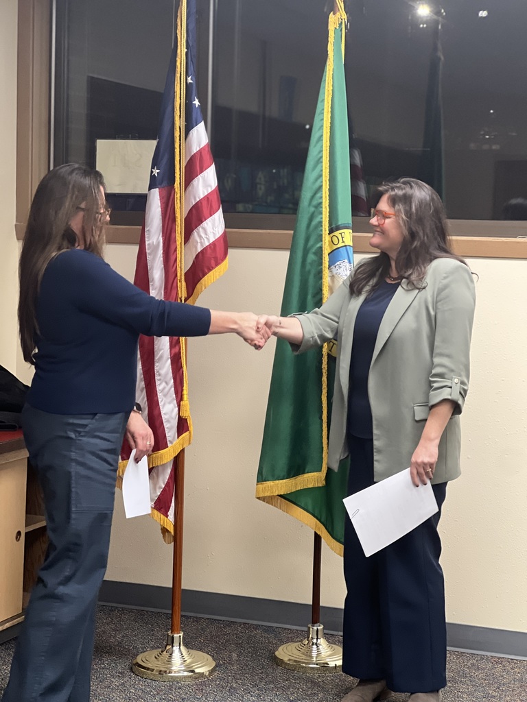 Newly Elected Dir. Amanda Grace after her swearing in.