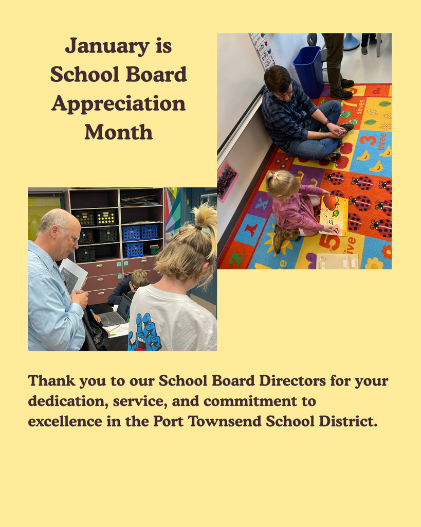 two images of the directors with students at school learning and words that express their work